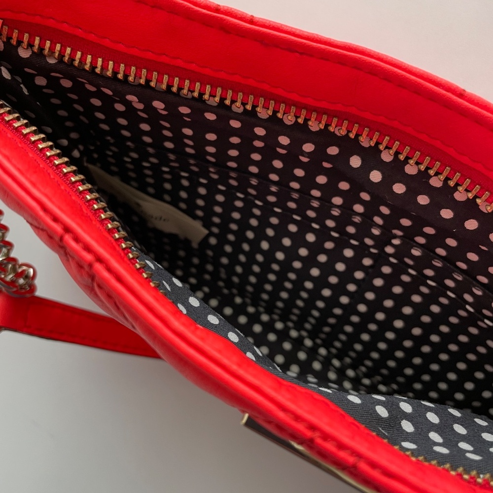 Vintage Kate Spade Astor Court Presley Quilted Crossbody Purse - Coral Pink - Picture 5 of 7